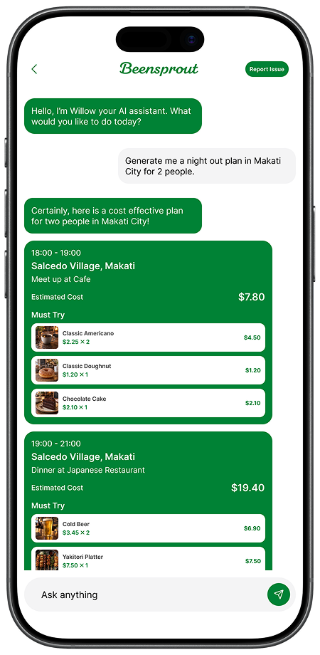 ai chat screen